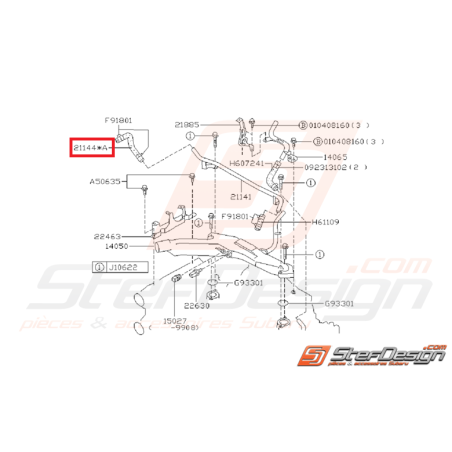 Durite d'eau inférieur vase d'expansion GT 97-00