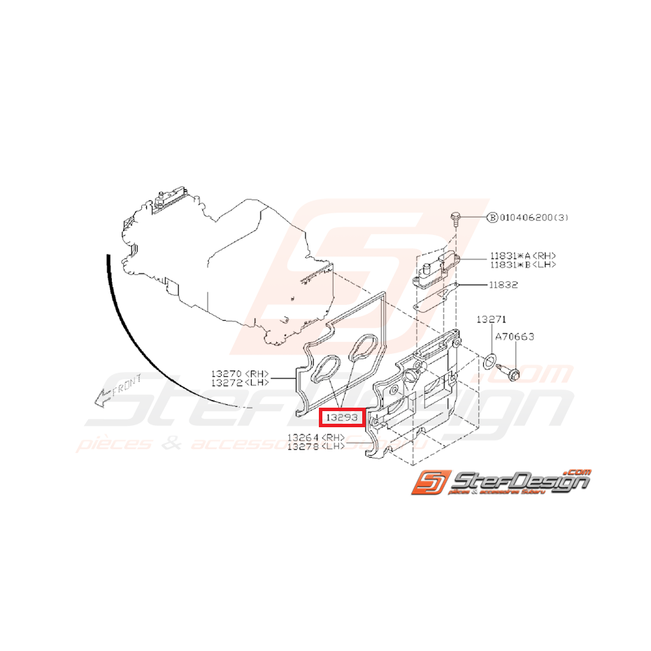Joint puits de bougie GT-WRX-STI 96-19 Joint puits de bougie GT-WRX-STI 96-19