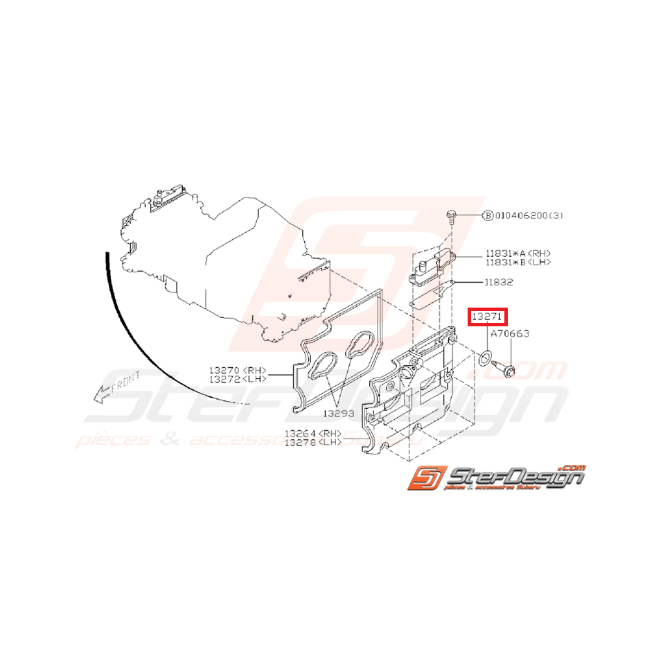 kit rondelles de couvres culasses GT 99-00 WRX/STI 01-05