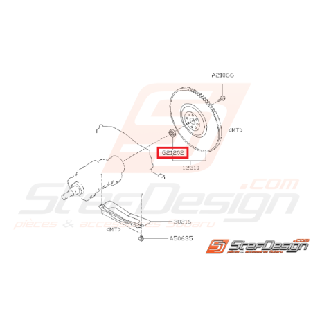 Roulement de volant moteur SUBARU GT 93-00 WRX/STI 01-15 BRZ / TOYOTA GT 86