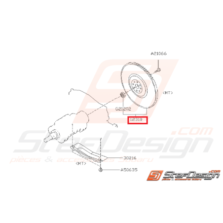 Volant moteur origine subaru GT 93-00