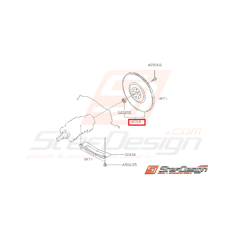 Volant moteur origine subaru GT 93-00
