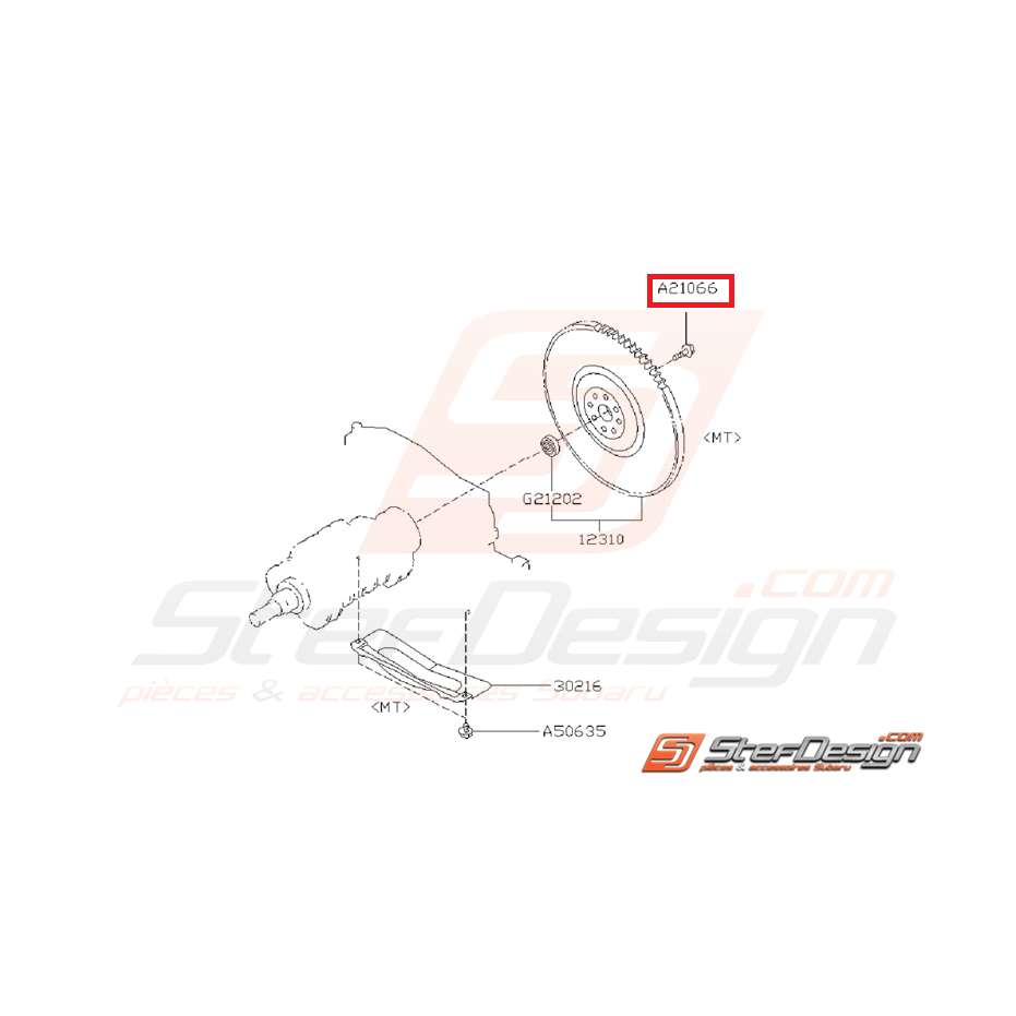 Vis de volant moteur GT 93-00 et WRX 01