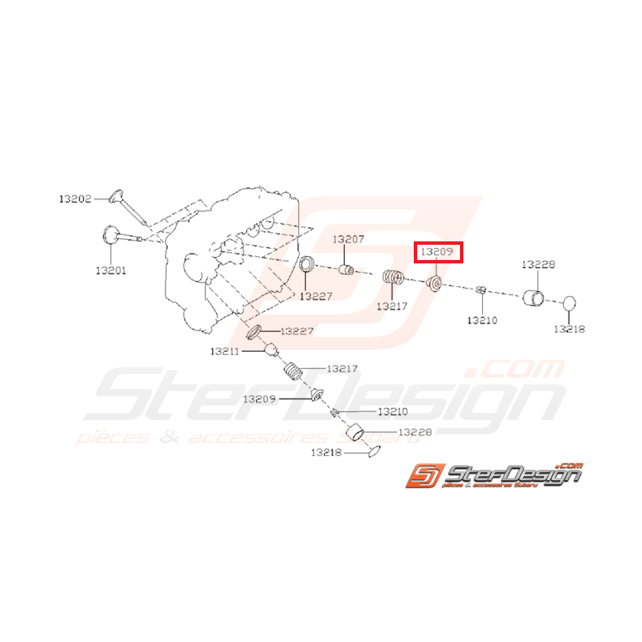 Coupelle de ressort subaru impreza 