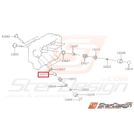 joint de queue de soupape échappement origine subaru