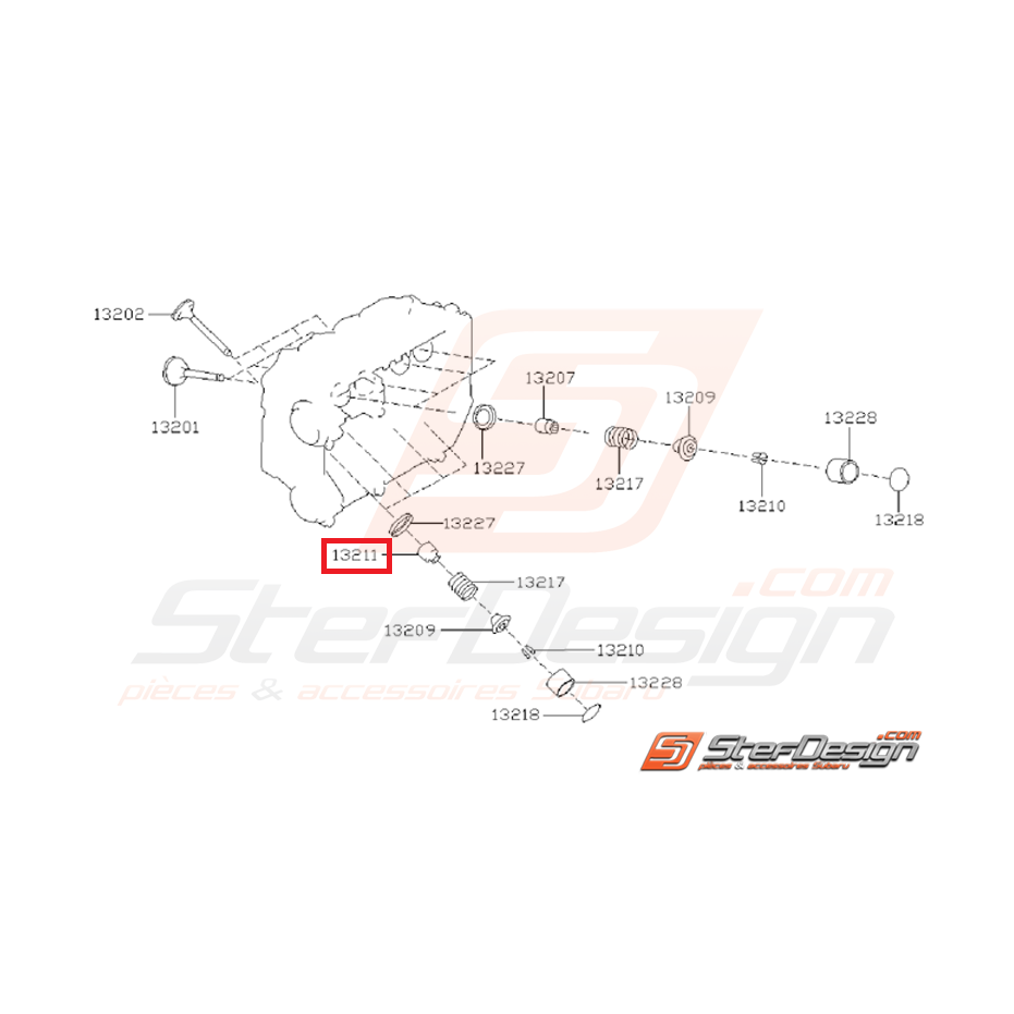 joint de queue de soupape échappement origine subaru