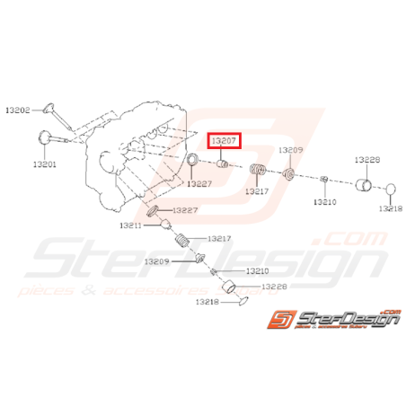 Joint de queue de soupape admission origine subaru