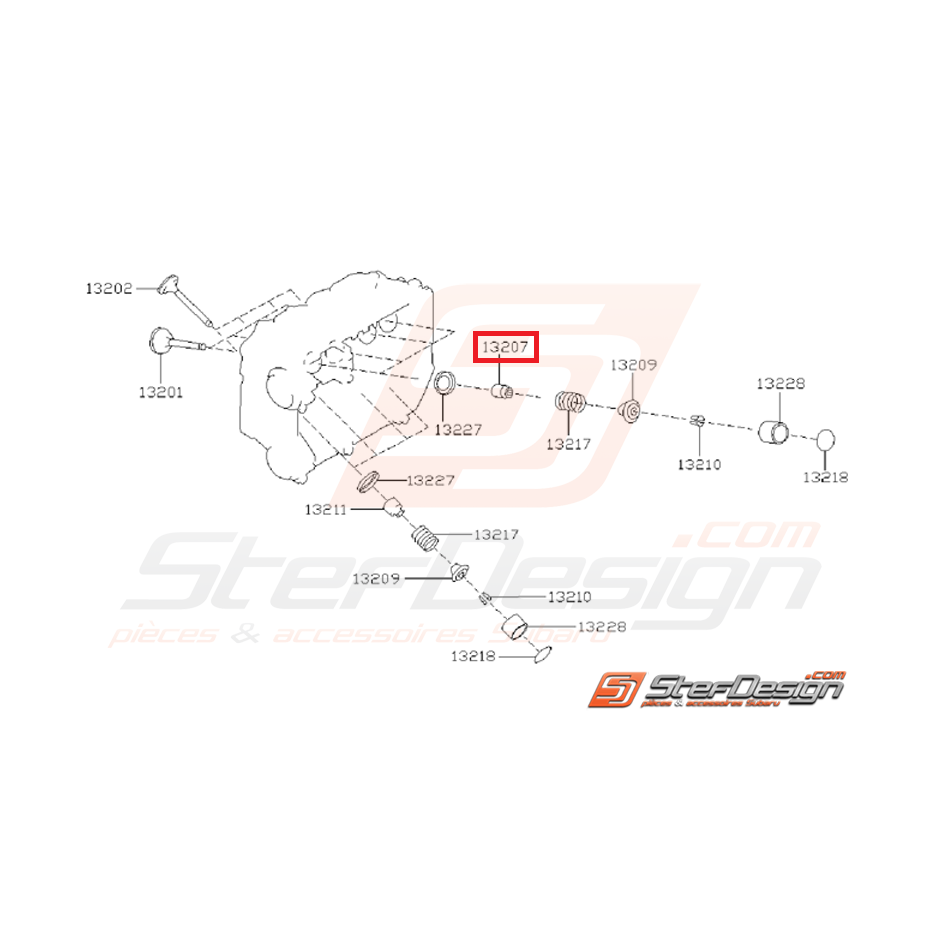 Joint de queue de soupape admission origine subaru