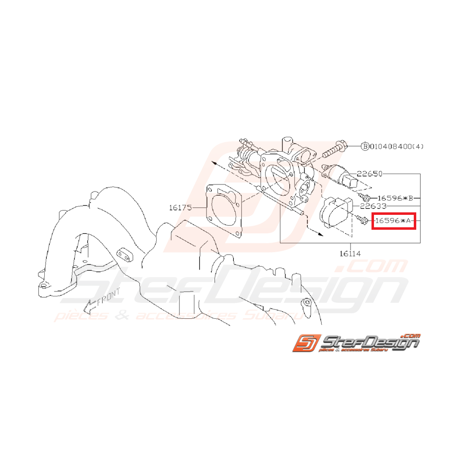 Vis du capteur position du papillon d'admission pour GT 99-00
