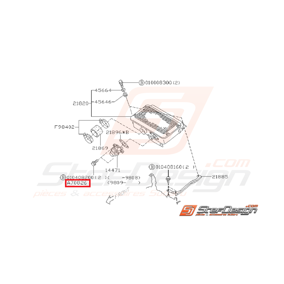 Vis Dump valve origine impreza GT 1999-2000 Vis Dump valve origine impreza GT 1999-2000