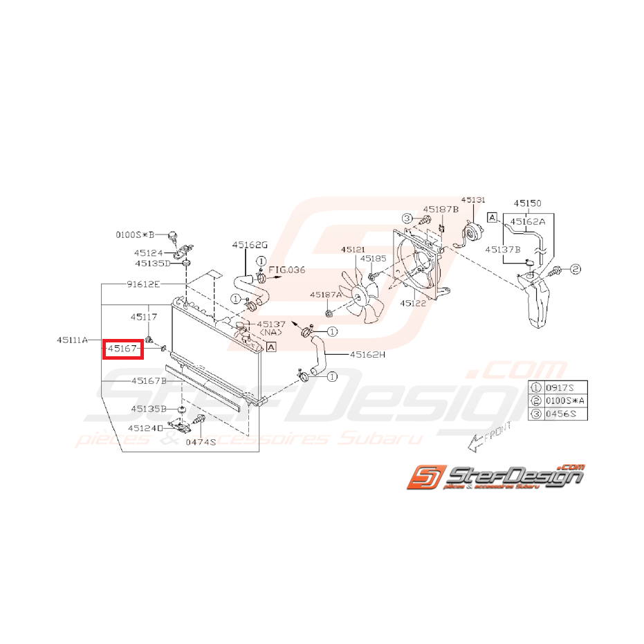 Joint de vis de purge de radiateur d'eau SUBARU GT 93-00 Joint de vis de purge de radiateur d'eau SUBARU GT 93-00