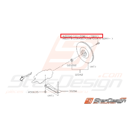 Vis de volant moteur GT 93-00 et WRX 01