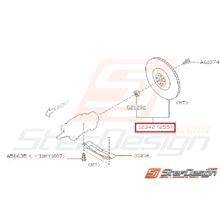 Volant moteur origine subaru WRX 06-10