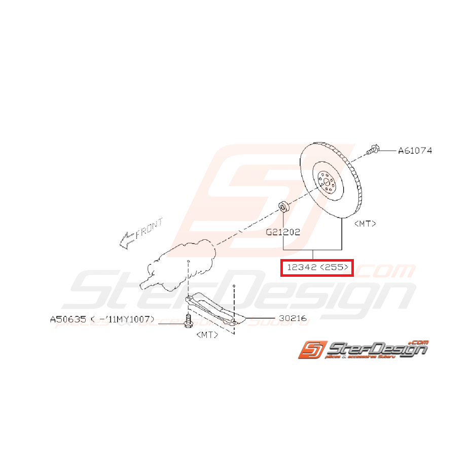 Volant moteur origine subaru WRX 06-10