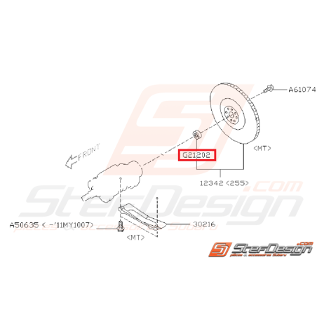 Roulement de volant moteur SUBARU GT 93-00 WRX/STI 01-15 BRZ / TOYOTA GT 86