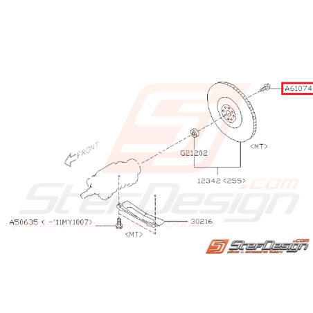 Vis de volant moteur WRX et STI 02-19