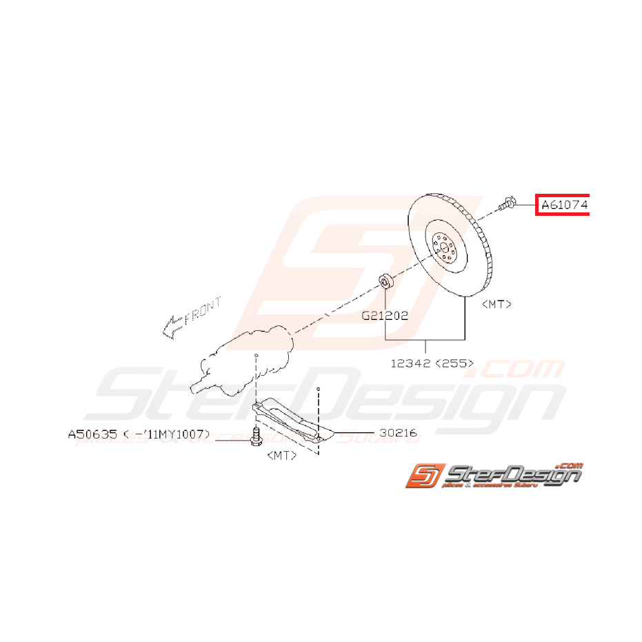 Vis de volant moteur WRX et STI 02-19