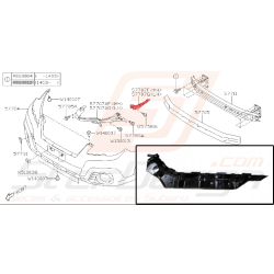 Support de pare-choc avant subaru legacy 2013