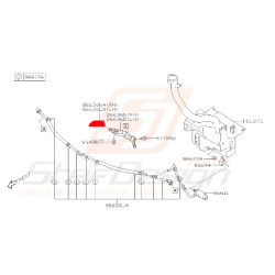 Couvercle gicleur lave-phare pour subaru legacy 2013