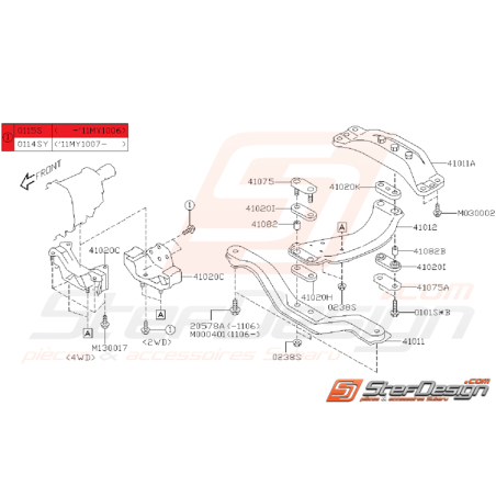 Vis Origine Subaru WRX