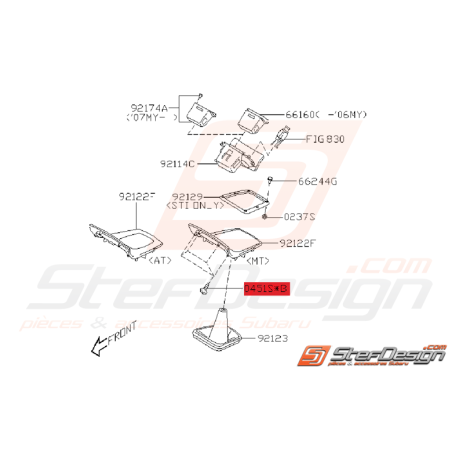 Vis Soufflet de Levier de Vitesse Origine Subaru STI 2006 - 2007