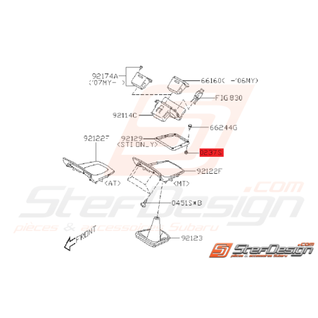 Ecrou Soufflet de Levier de Vitesse Origine Subaru STI 2006 - 2007