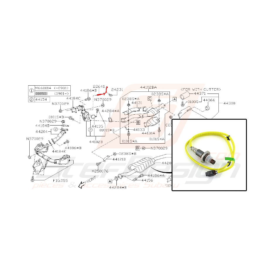 Sonde air/essence pour subaru WRX 2008-2009