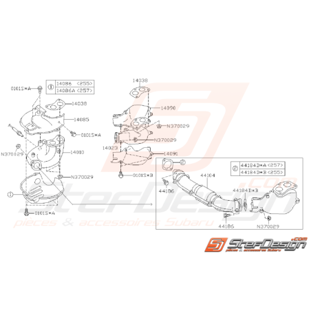 Ensemble Collecteur Échappement Origine Subaru WRX / STI 06 - 07