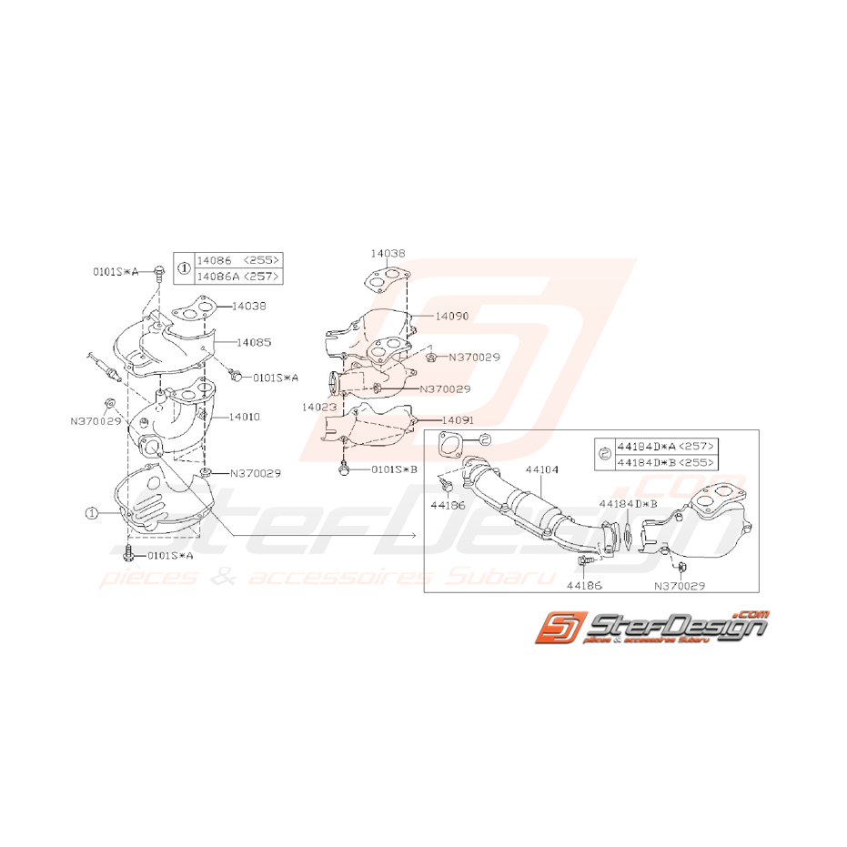 Ensemble Collecteur Échappement Origine Subaru WRX / STI 06 - 07