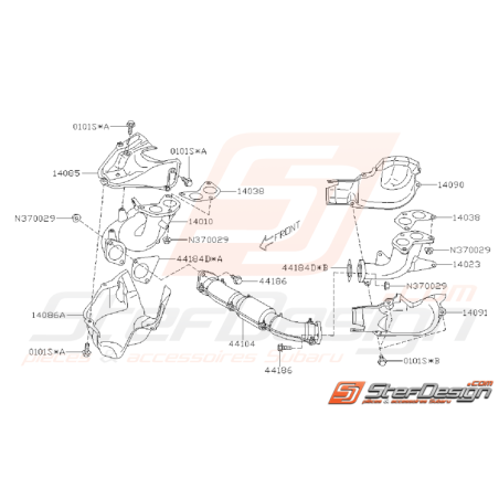 Ensemble Collecteur Échappement Subaru WRX 2008 - 2010