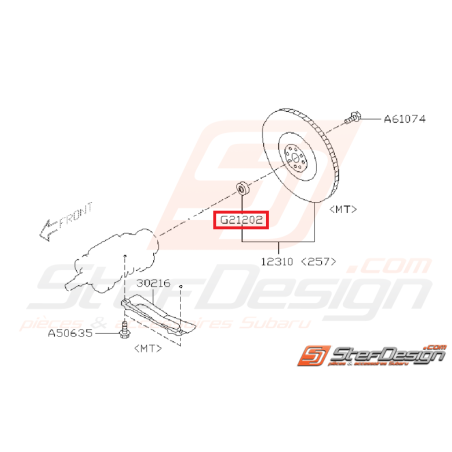 Roulement de volant moteur SUBARU GT 93-00 WRX/STI 01-15 BRZ / TOYOTA GT 86