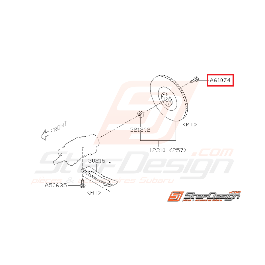 Vis de volant moteur WRX et STI 02-19