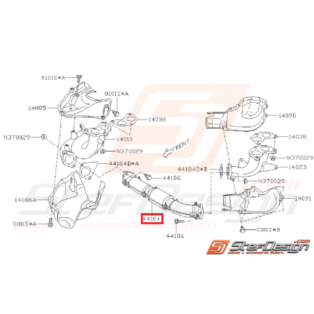 Crosspipe origine subaru STI 06-14