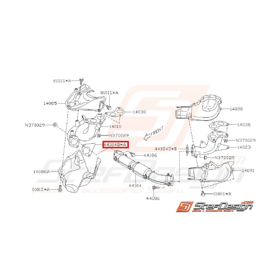 Joint de raccord du collecteur d'échappement
