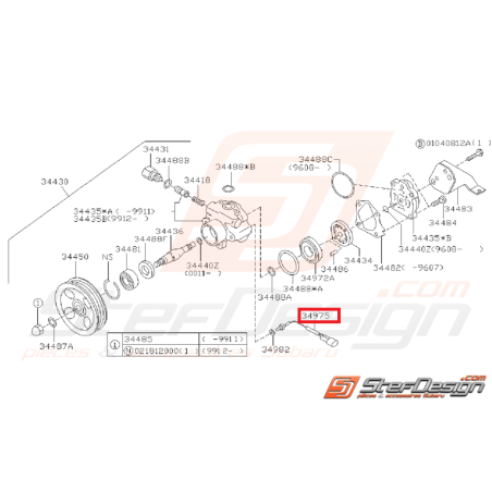 Sonde de pompe de direction assistée GT 94-00