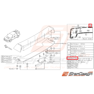 Joint d'étanchéité de becquet de coffre STI 03-07