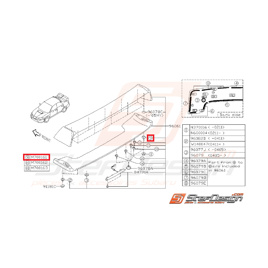 Vis de becquet STI 03-07