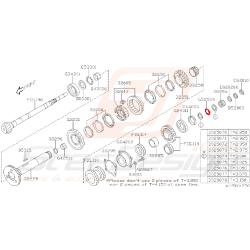 Roulement de boite de vitesse pour subaru XV 2012