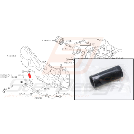 Durite de tuyau de radiateur pour subaru legacy 3.0l R