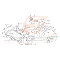 Ensemble Plancher Arrière Subaru GT 1993 - 2000