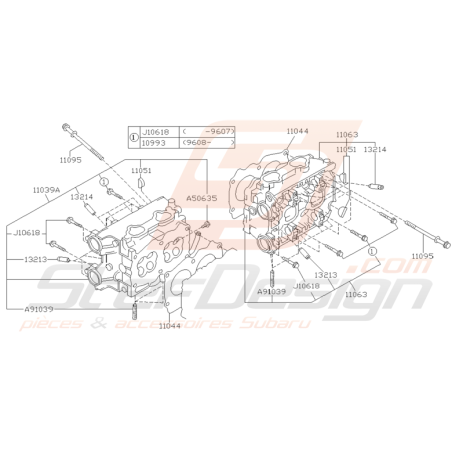 Ensemble culasse SUBARU GT 1994