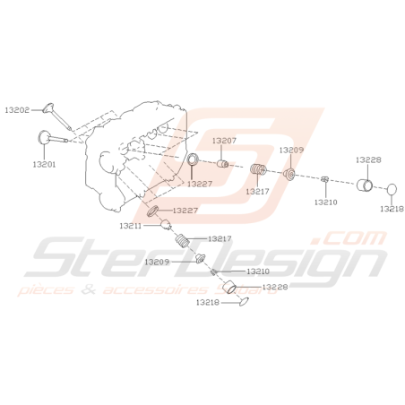 Ensemble Soupape Origine Subaru GT 1997 - 1998