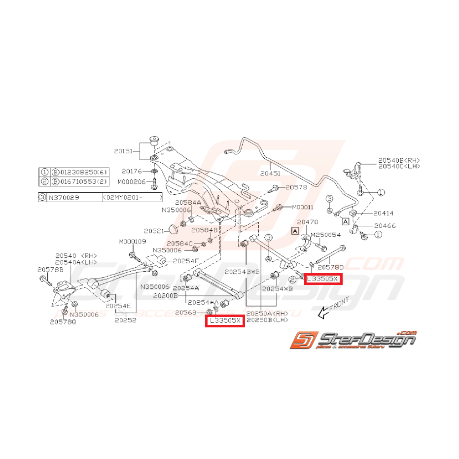Rondelle pour vis de tirant arrière