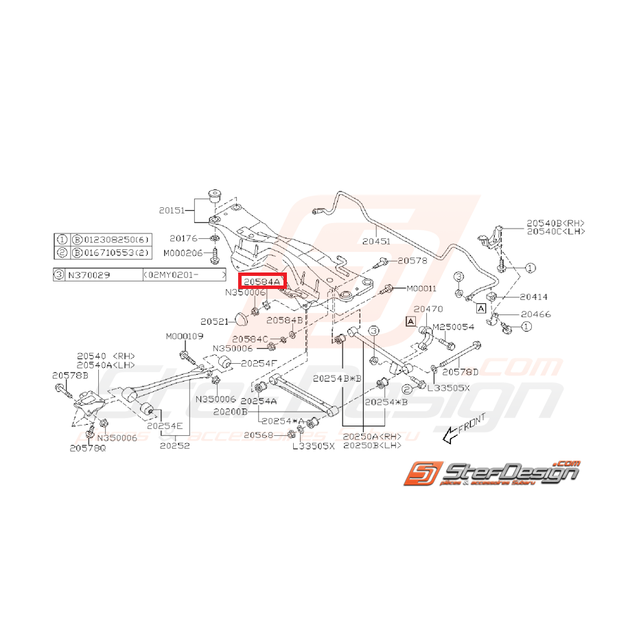Rondelle de tirant côté pont(tous modèles) Rondelle de tirant côté pont(tous modèles)