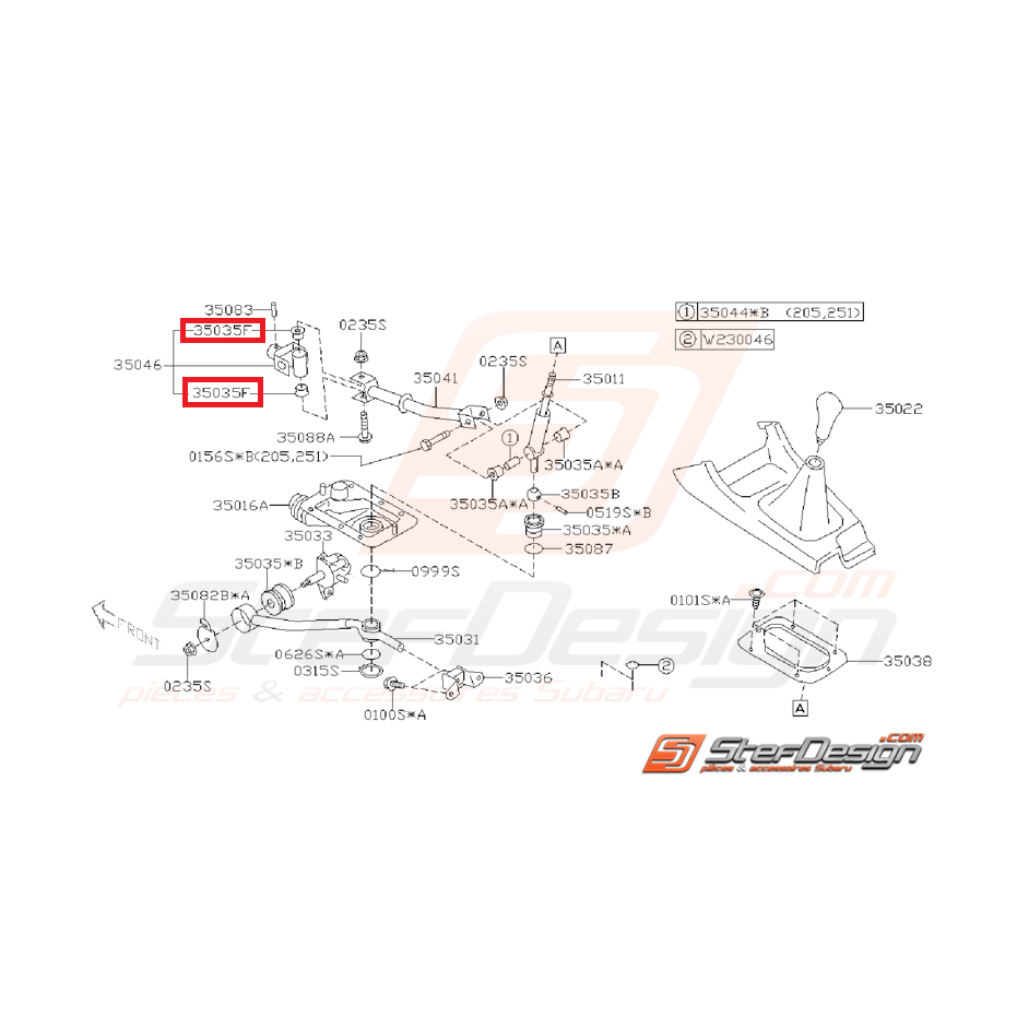 bague-levier-de-vitesse-boite-5-gt-97-00-wrx-01-05