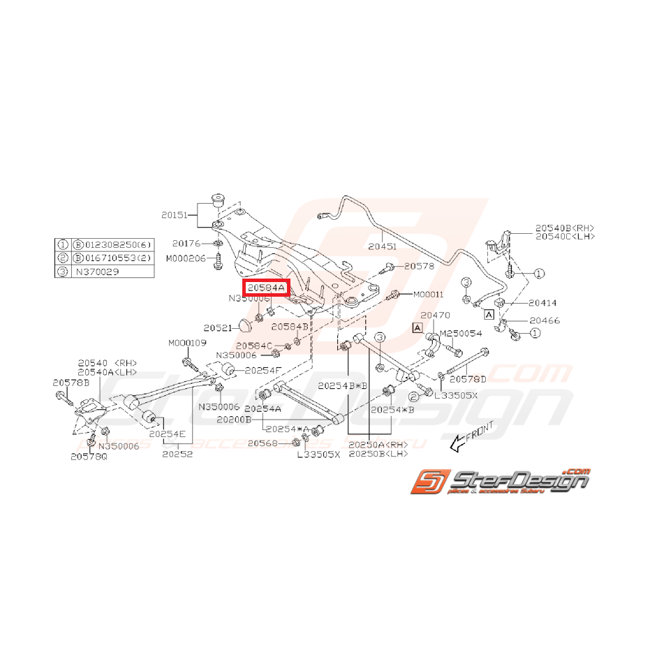 Rondelle de tirant côté pont(tous modèles) Rondelle de tirant côté pont(tous modèles)