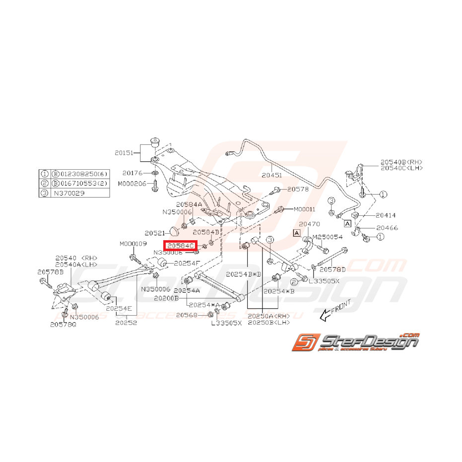 Rondelle de réglage pincement (tous modèles)