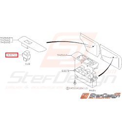 Bouton lève vitre électrique porte avant côté passager/arrière SUBARU GT 98-00