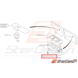 Vis de fixation de couvercle de bouton lèvre-vitre SUBARU GT 98-00