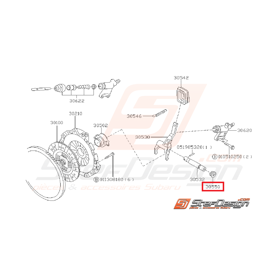 Bouchon d'axe de fourchette de boite 5 (93-05) et boite 6 vitesses (01-05)